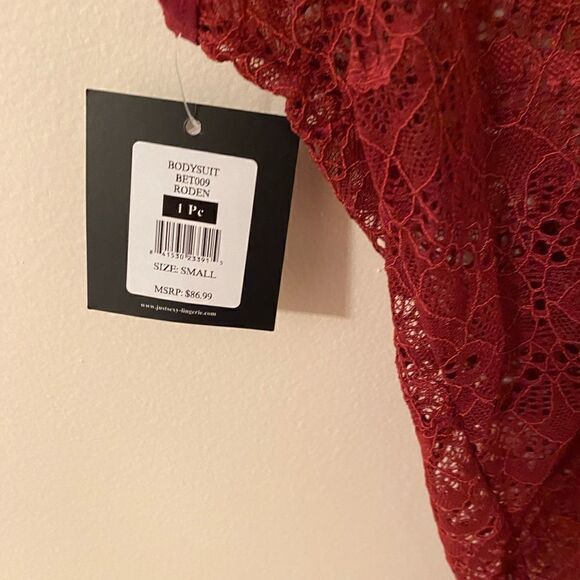 Lace Bodysuit Just Sexy Lingerie Roden Sz S NWT - Picture 4 of 9